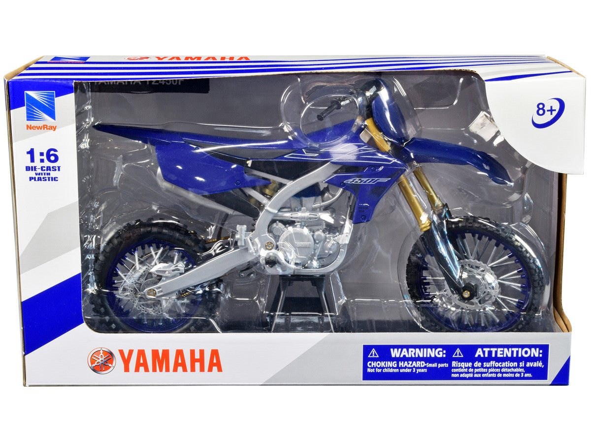 Yamaha YZ450F Dirt Bike Motorcycle Blue and Black 1/6 Diecast Model by New Ray LuxuryLifeWay Online Store