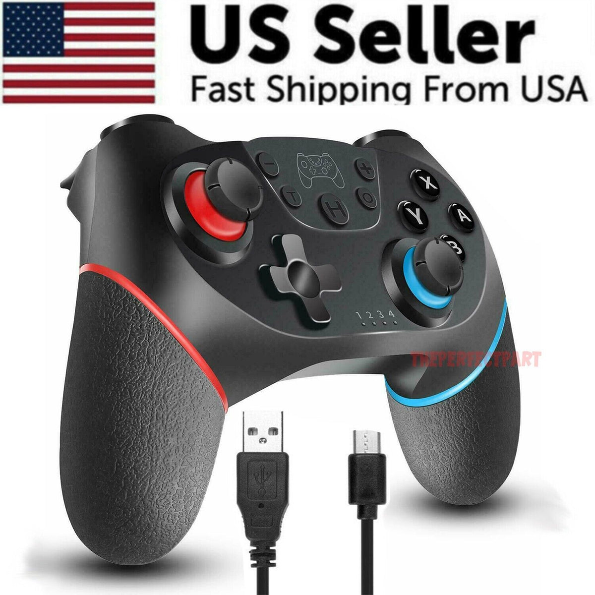 Wireless Pro Controller Gamepad For Nintendo Switch Joypad Joystick Remote USA Pi-Mart
