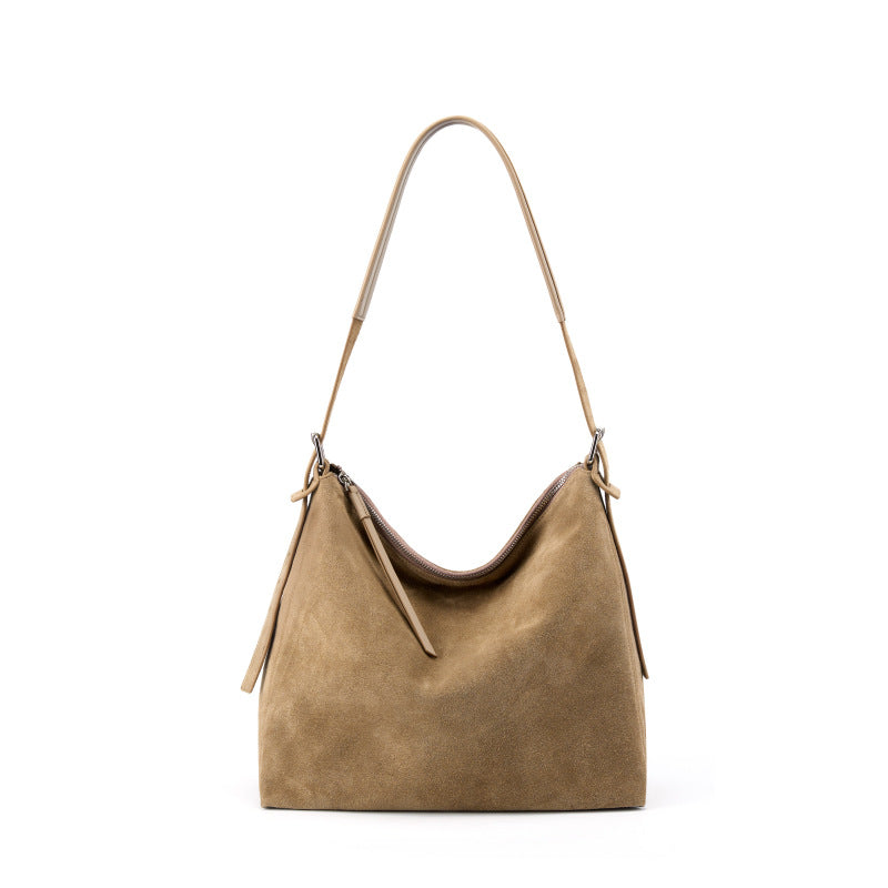 High-end Casual Underarm Tote Bag Made From Top-layer Cowhide LadyShow.Store