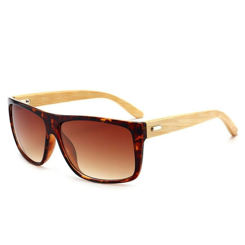 Bamboo legs glass new style retro outdoor fashion sunglasses