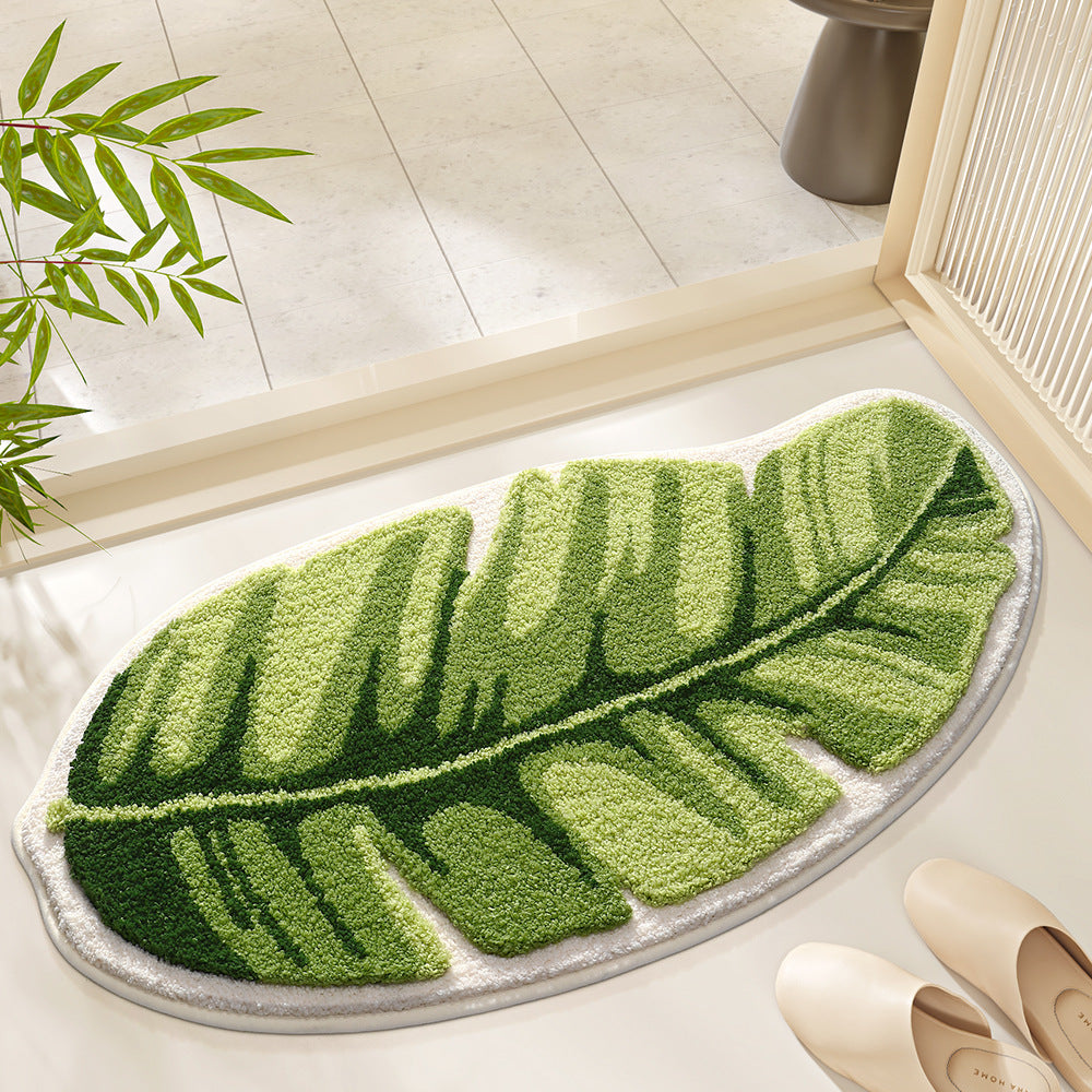 Bathroom Carpet Non-slip High And Low Velvet Floor Mat