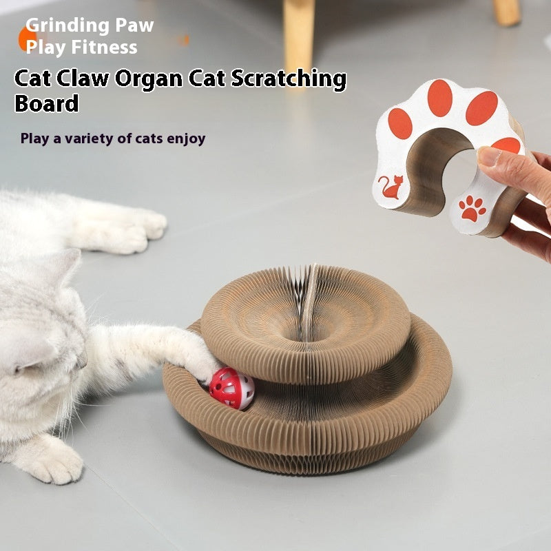 Organ Cat Scratch Board Strong Magnetic Foldable Self-Hi Toy Pets Fashion