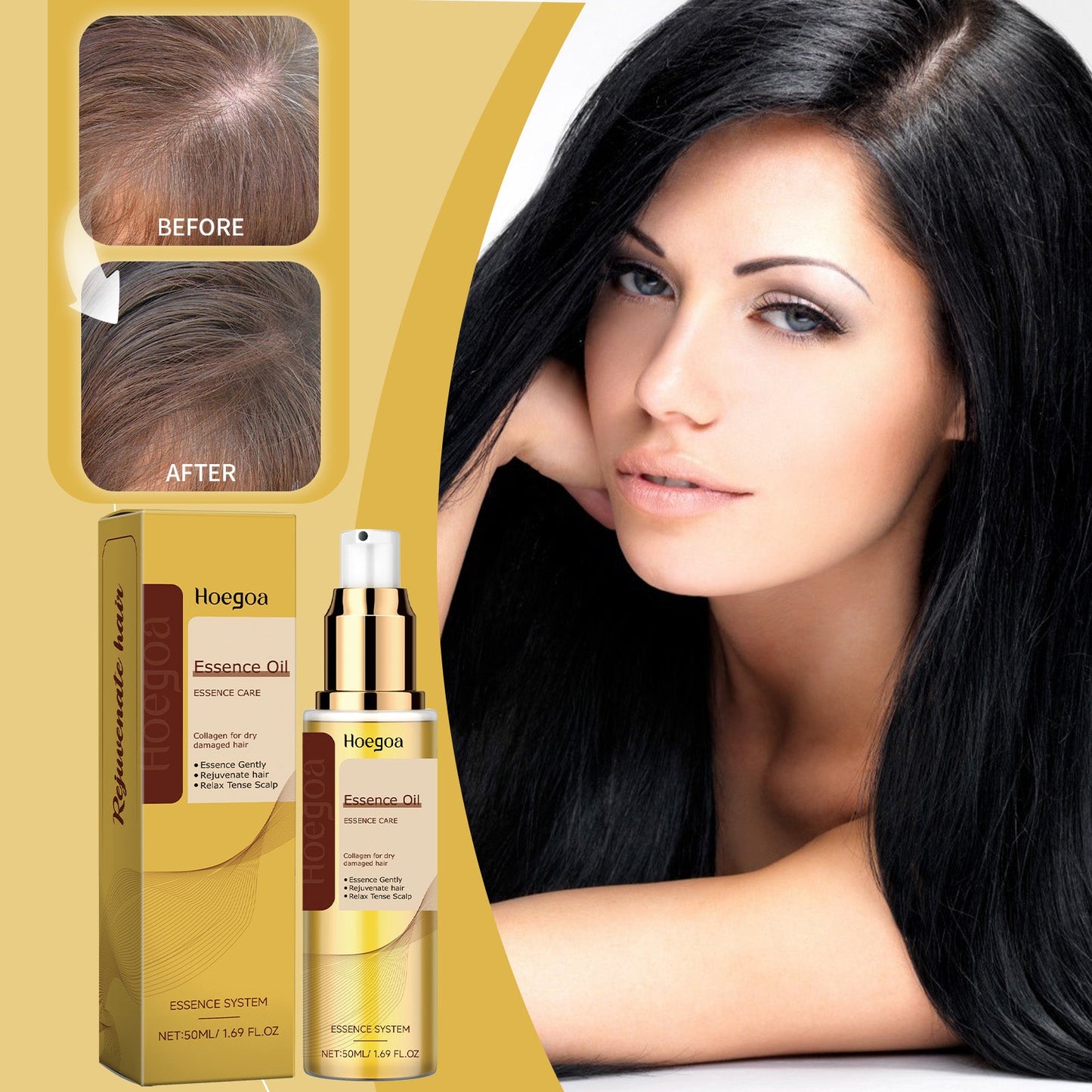 Natural Plant Hair Care Oil 50ml Tri Light Beauty