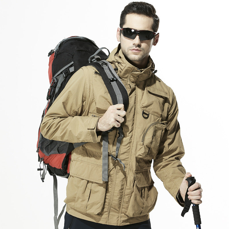 Men's Tactical Jacket with Removable Sleeves (Fall/Winter) Pi-Mart