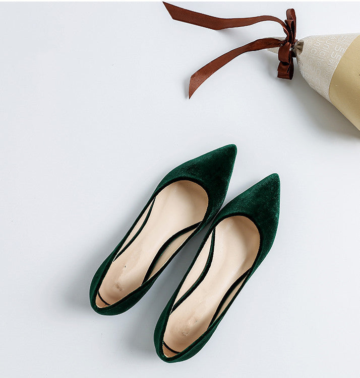 Comfortable Pointed-toe Shallow Mouth Single Shoes Women LadyShow.Store