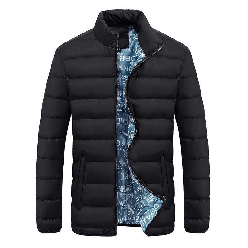 Men's Middle-aged Youth Stand-collar Padded Short Padded Jacket