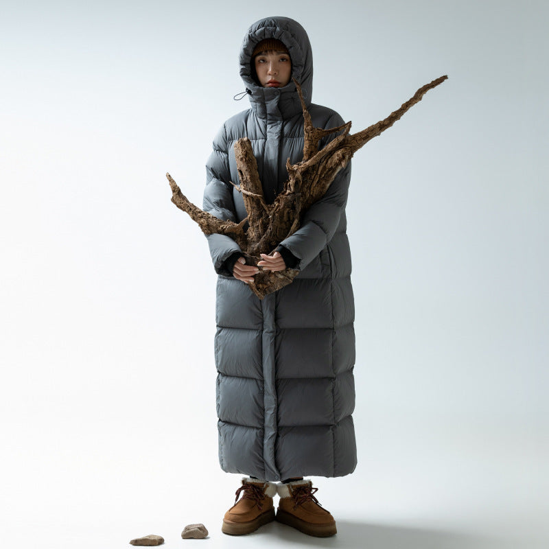 Down Jacket Goose Down Outdoor Thickened Ultra-long Coat