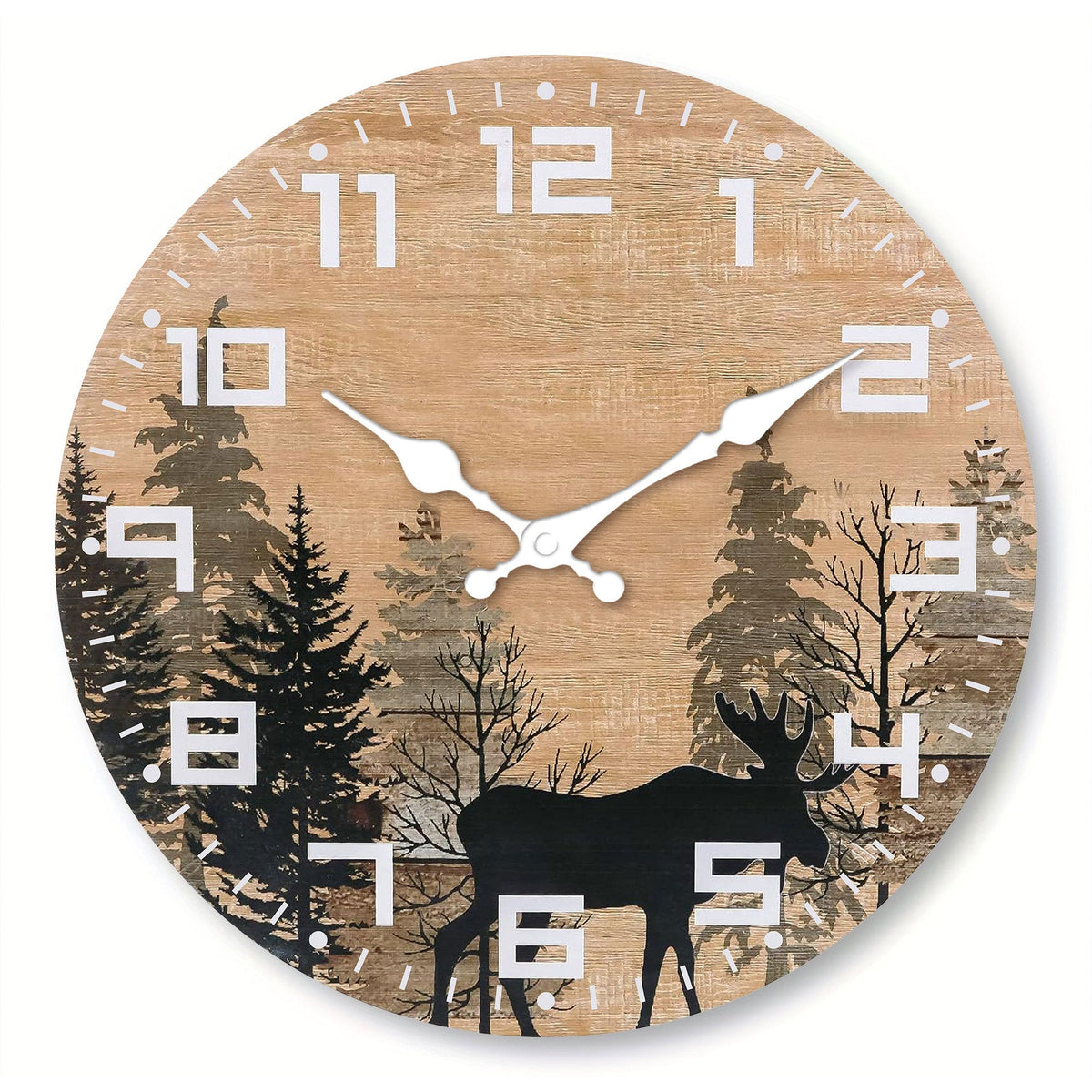 Retro Wall Clock Minimalist Creative Home PearlNestDecor.com