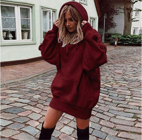 Women's Casual Hoodie With Kangaroo Pocket And Drawstring Waist - Comfortable And Stylish Sweatshirt For Everyday Wear NorixaFashion.com