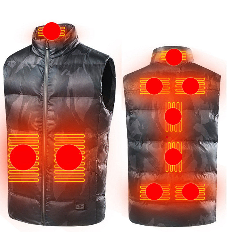 Charging Dual-control Nine-zone Smart Heating Vest