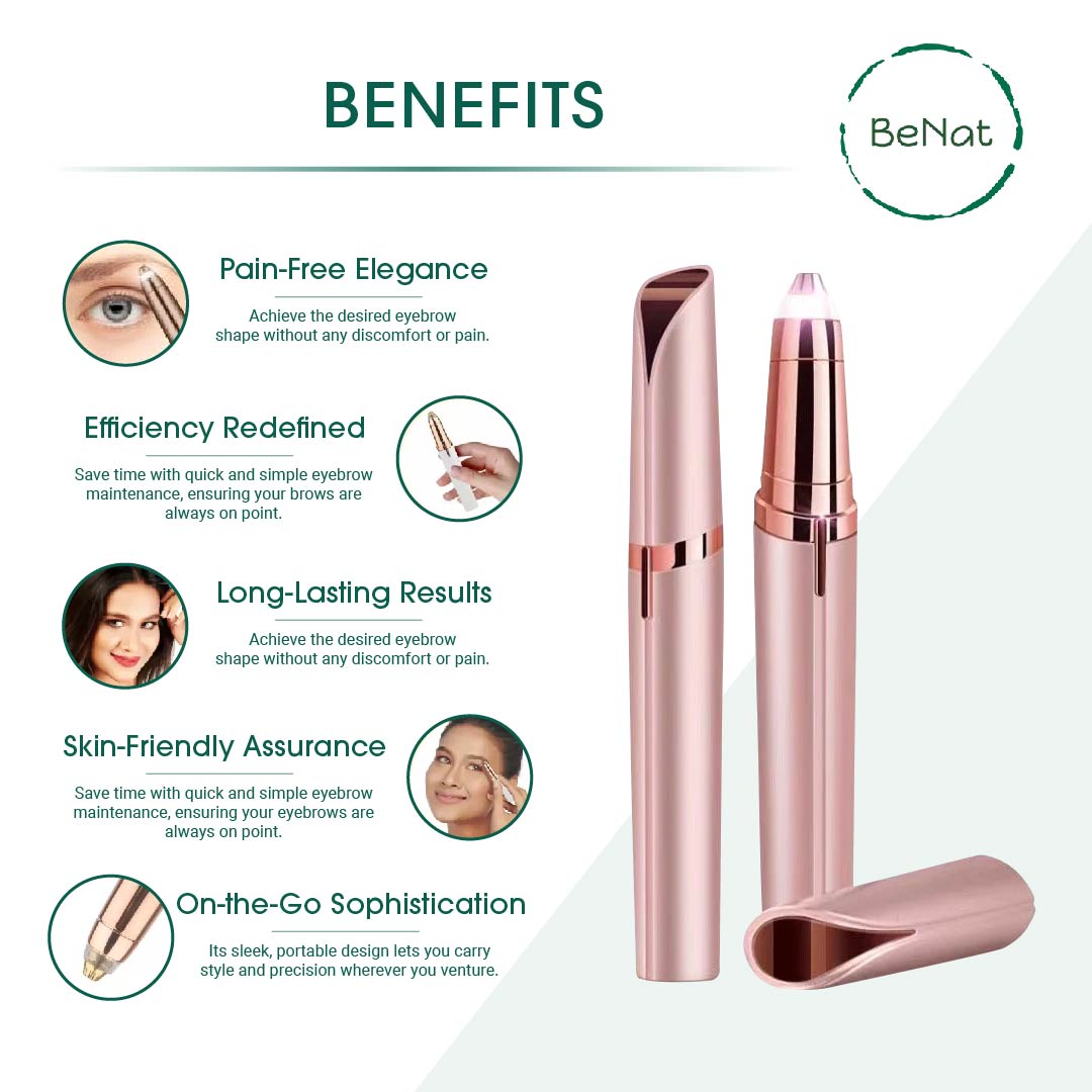 Rechargeable Facial + Eyebrow Hair Removers Set -2 Pack LuxuryLifeWay Online Store