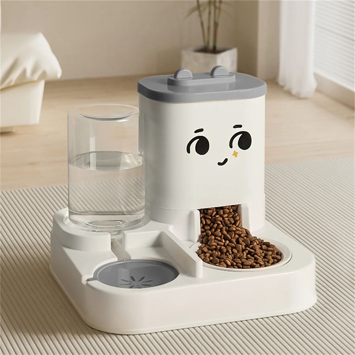 Pet Cartoon Feeding And Watering Dispenser With Large Capacity - Universal Cat And Dog Bowls For Pets Pets Fashion