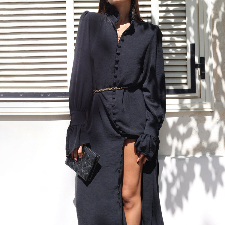Casual Slit Long Dress Women NorixaFashion.com
