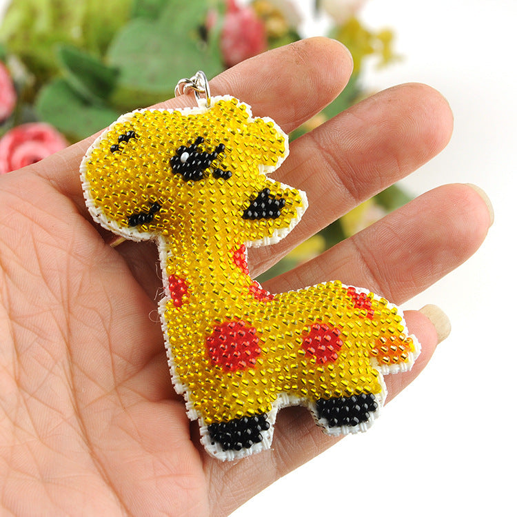 Cute Handmade DIY Full Beaded Keychain Pendant LadyShow.Store