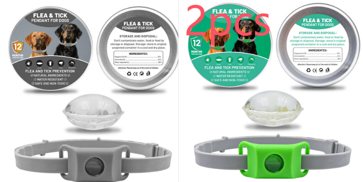 Pet Insect Repellent Button Collar Capsule Suit Pets Fashion