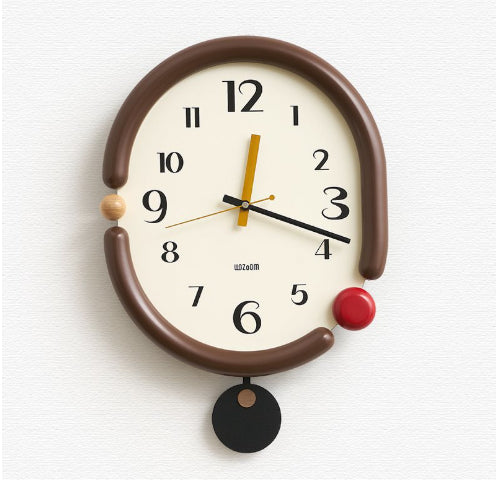 Creative Simple Living Room Punch-free Wall Clock PearlNestDecor.com
