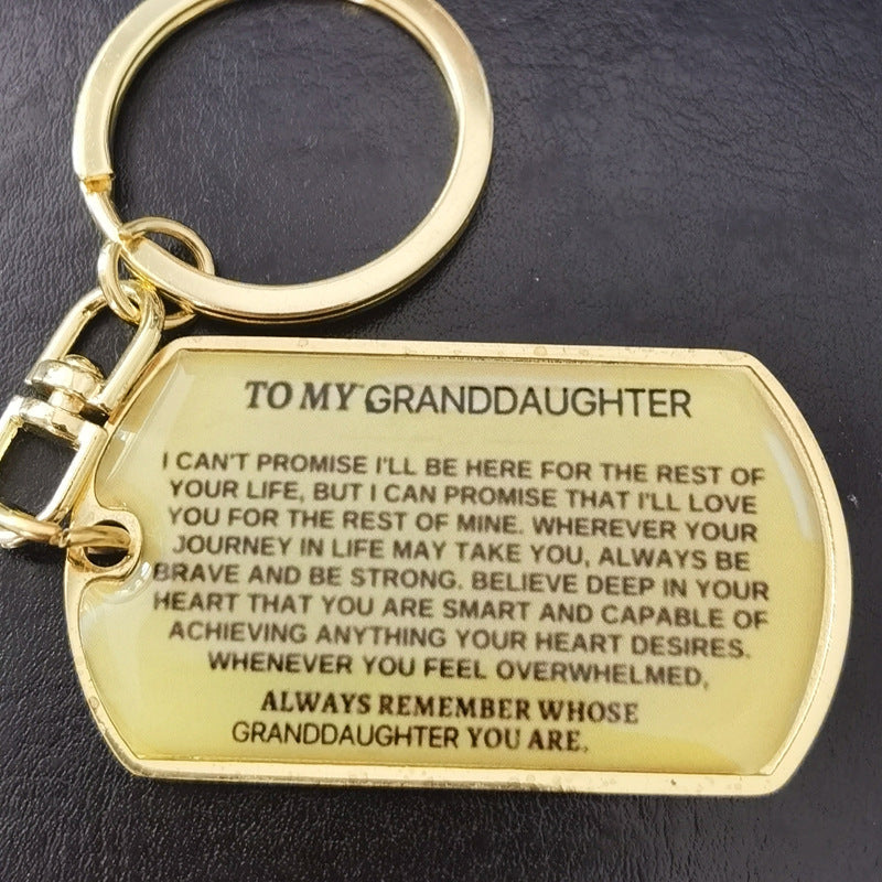 To My Badass Metal Keychains LadyShow.Store