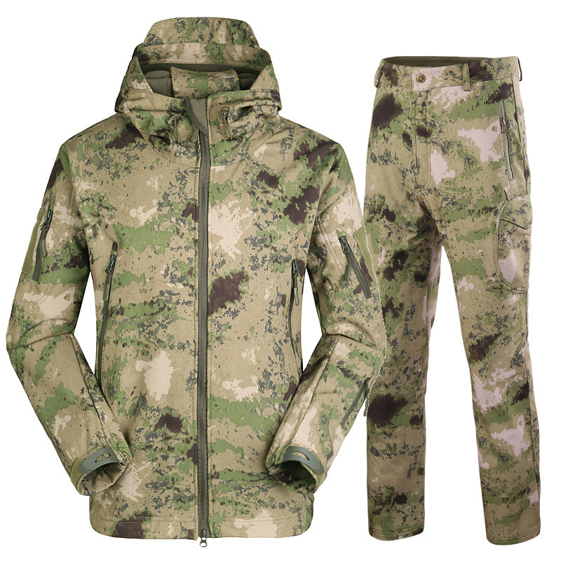 Men's Waterproof Camouflage Fishing Jacket and Pants Set Pi-Mart