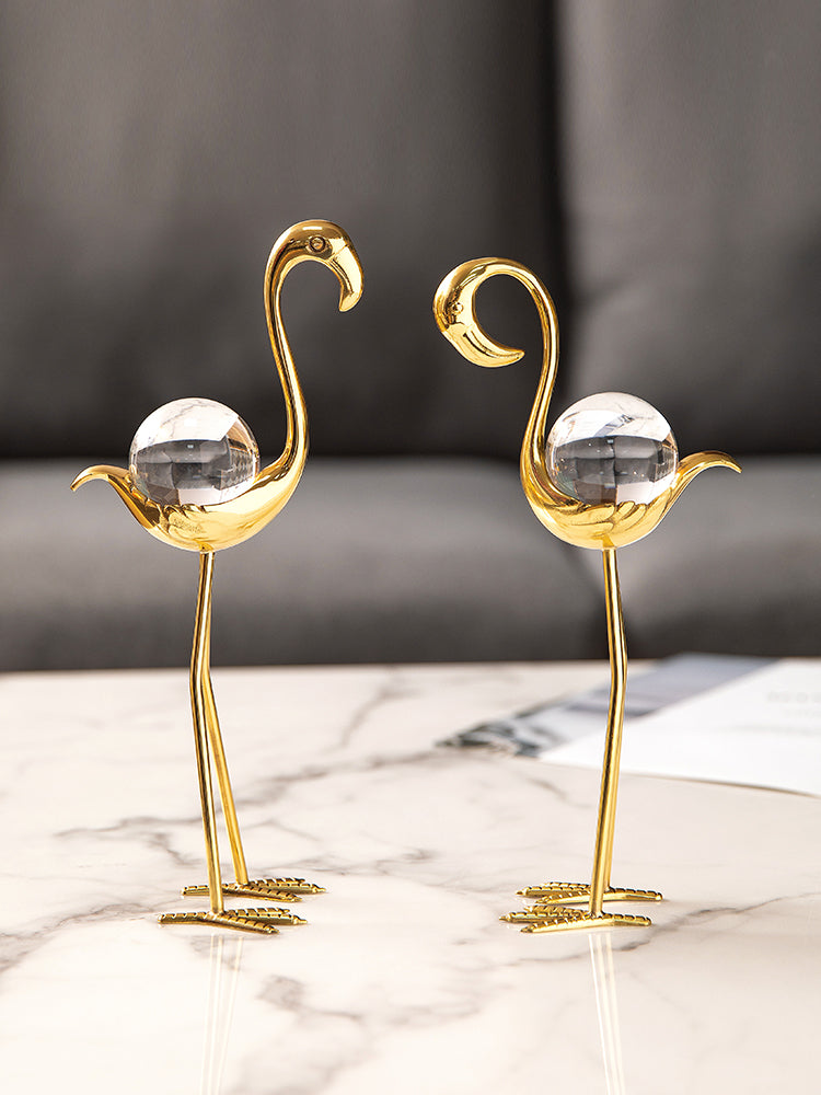 Flamingo Crystal Ball Light Luxury Home Decoration LuxuryLifeWay Online Store