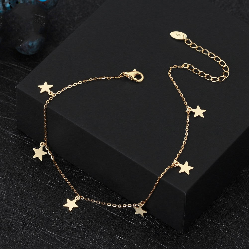 S925 Sterling Silver Feet Chain LadyShow.Store