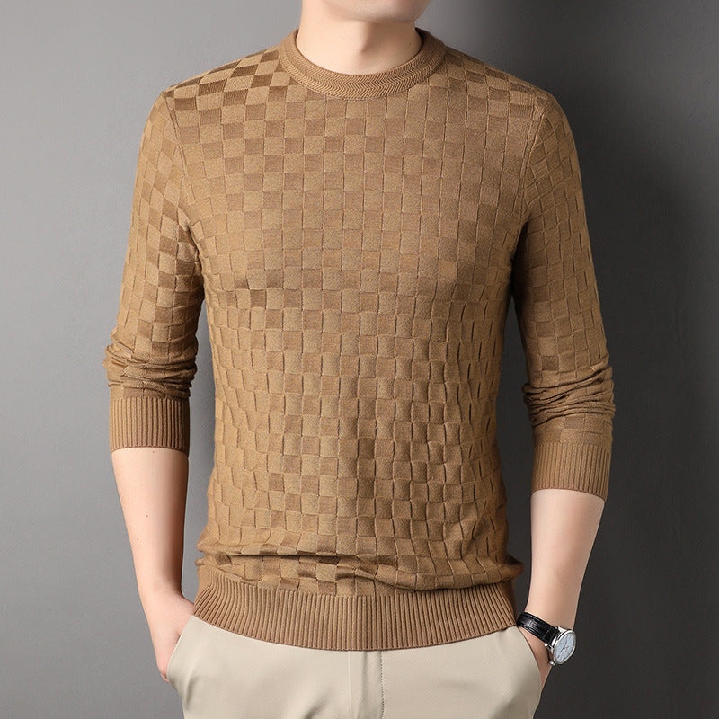 Casual Thin Loose Round Neck Sweater T-shirt Pi-Mart