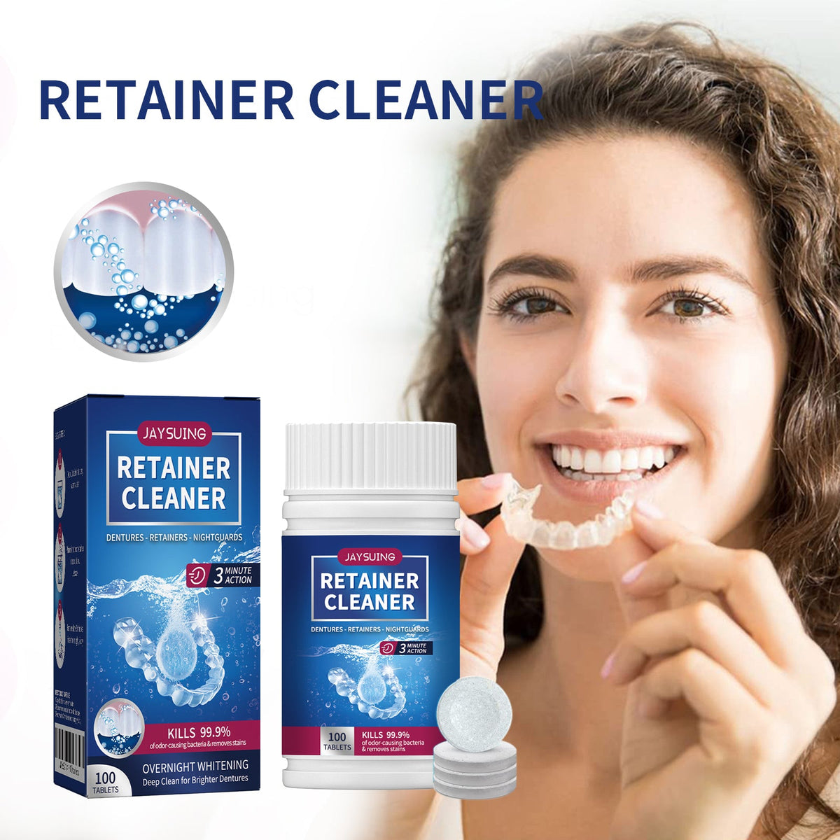Dental Implant Cleaning Tablets 1 00 Tablets Per Box Tri Light Beauty