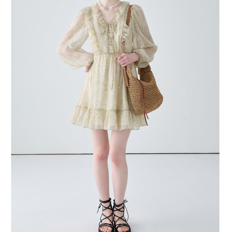 French Retro Dress For Women Summer NorixaFashion.com