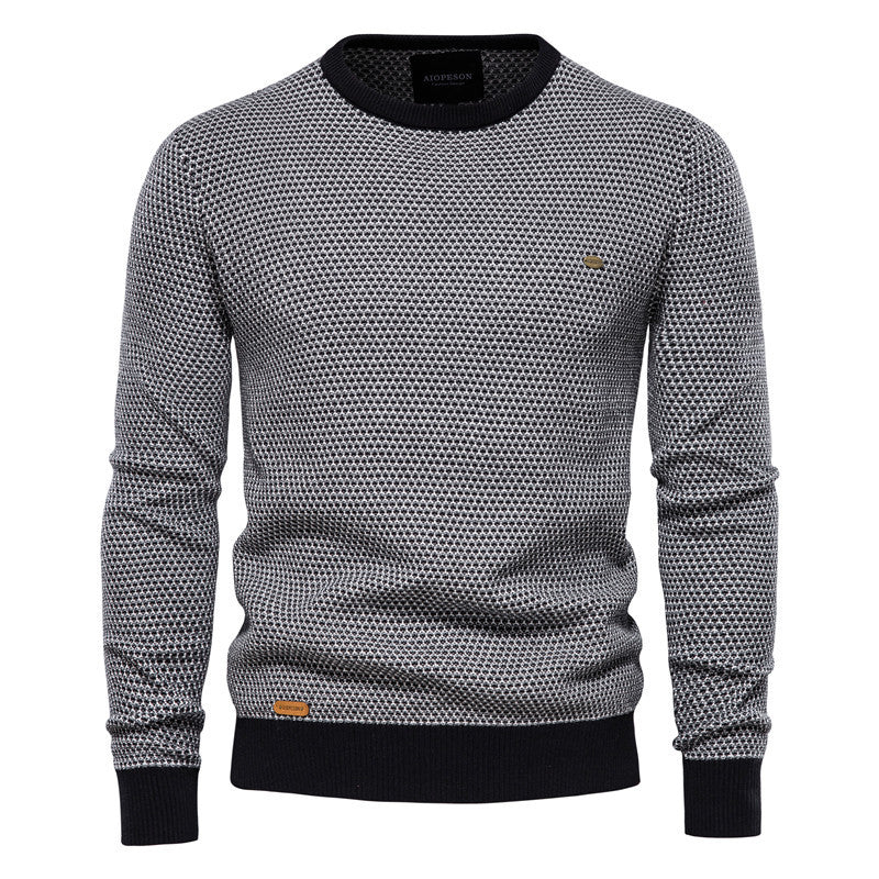 Casual Hit Color Men's European Size Shirt Trend Pullover LadyShow.Store