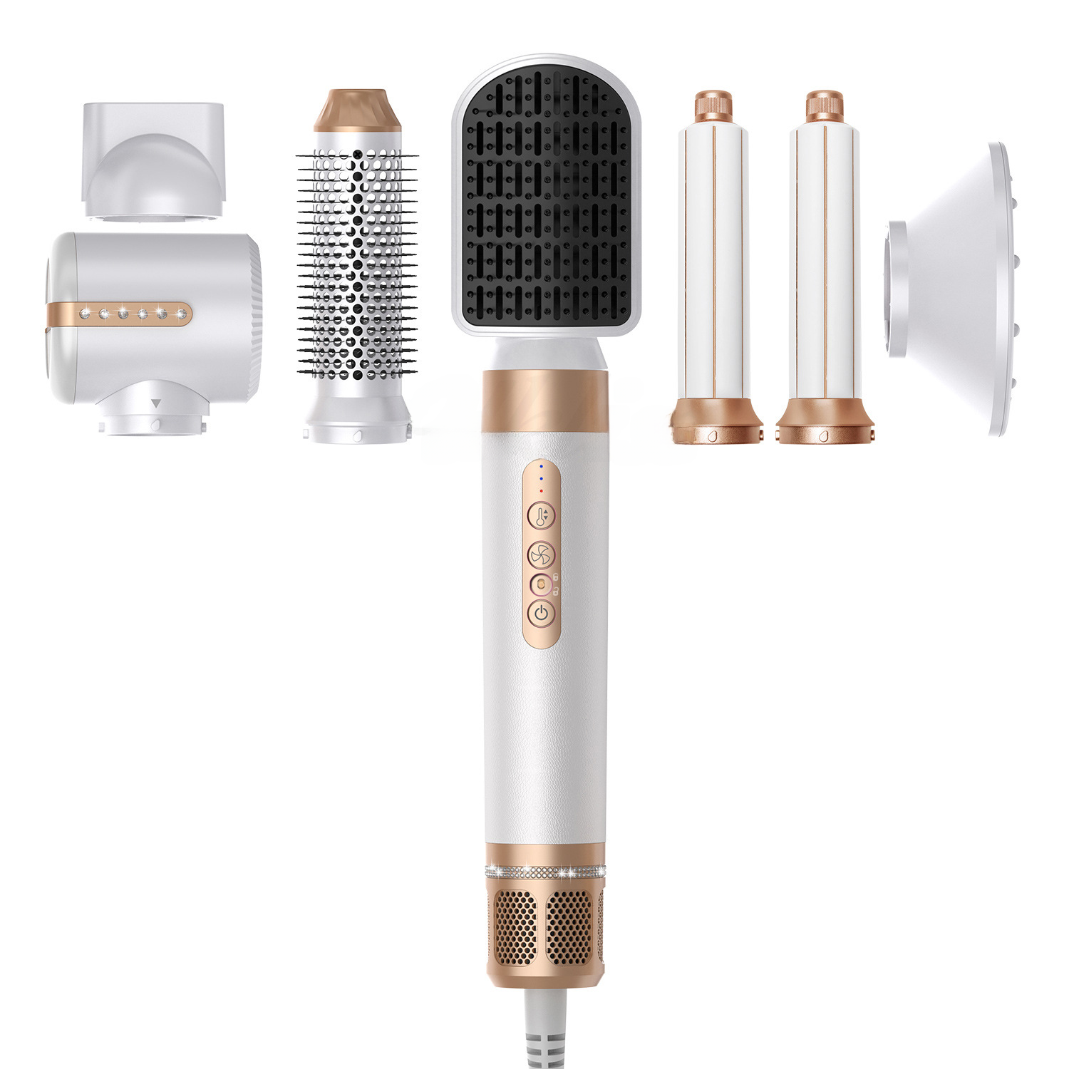 7-in-1 High-Speed Hot Air Brush for Styling LadyShow.Store