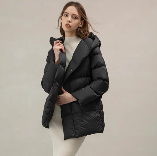 Women's Waist-Defining Short Down Jacket 2023 Pi-Mart
