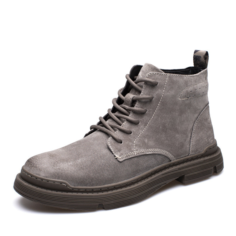 Workwear Shoes Mid-help War Wolf Tide Men's Boots British Style Desert Boots Best YouTube Store