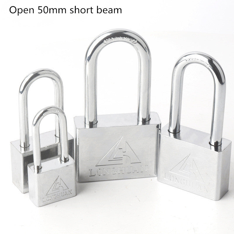 The Padlock Of The White Steel Electric Meter