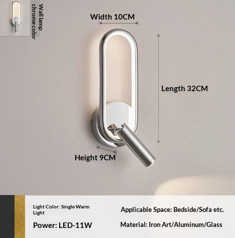 Rotating Touch-Control Creative Wall Light For The Bedside PearlNestDecor.com