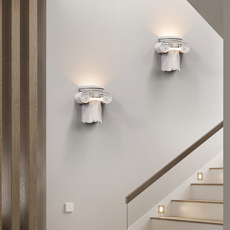 Roman Column European-Style Creative Wall Lamp PearlNestDecor.com