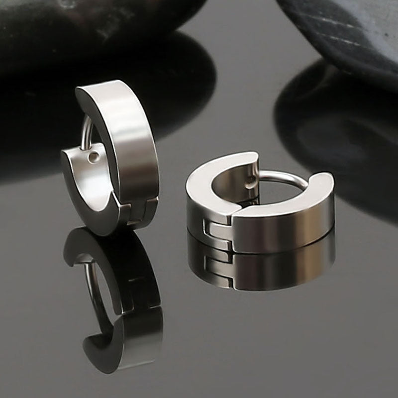 Simple Electroplated Stainless Steel Earrings LadyShow.Store