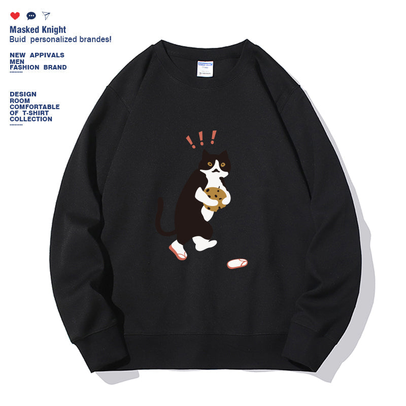 Women's Fashionable Solid Color Printed Long Sleeved Sweatshirt NorixaFashion.com