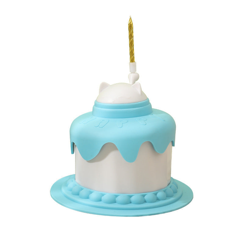 Multifunctional Cake Shape Cat Toy Creative Pet Feeding Bowl Pets Fashion