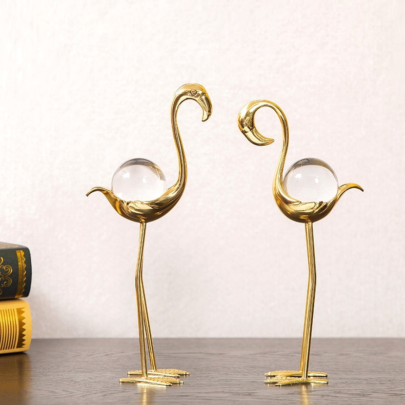 Flamingo Crystal Ball Light Luxury Home Decoration LuxuryLifeWay Online Store