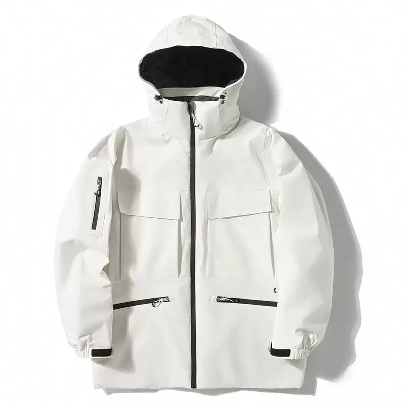 New Ski Suit Men's Winter Thicken Thermal Hooded Jacket LadyShow.Store