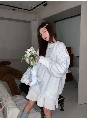 Fluorescent Green Oversized Cutout T-Shirt Sweatshirt Pi-Mart