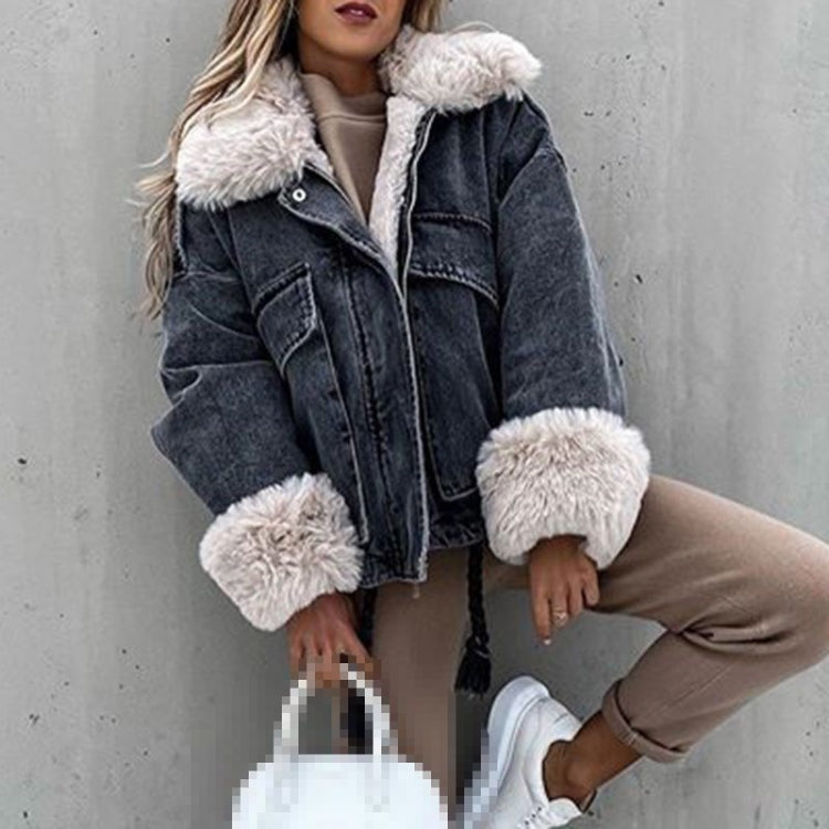 Thick Winter Women's Puffer Jacket for Warmth Pi-Mart