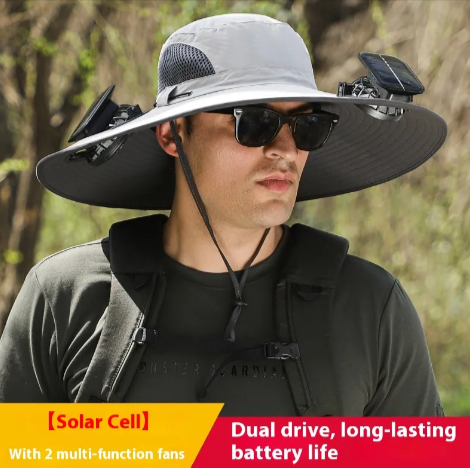 Solar Fan Sunshade Hat Best YouTube Store