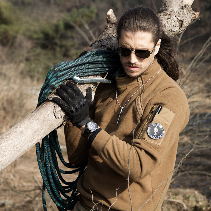 Men's Fleece Jacket with Lining for Fall and Winter Pi-Mart