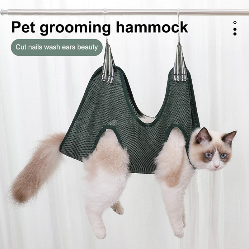 Pet Grooming Hammock Harness For Cats And Dogs, Cat Grooming Sling For Trimming Nail And Ear Care, Pet Hammock Restraint Bag Pets Fashion