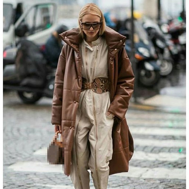 Mid-Length Cotton-Padded Jacket for Autumn and Winter Pi-Mart