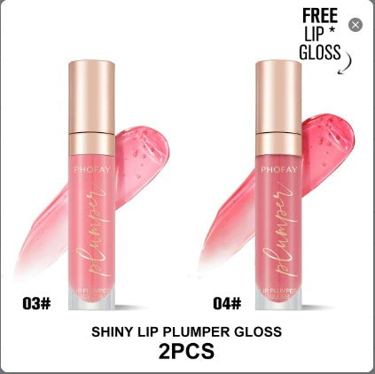 PHOFAY Shiny Lip Plumper Gloss LadyShow.Store
