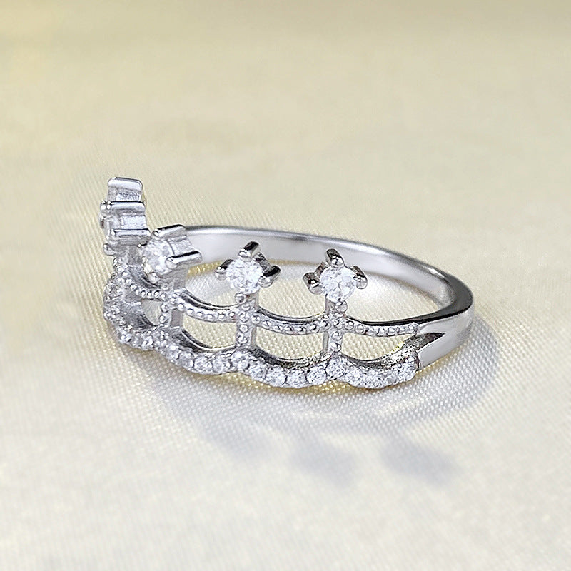 S925 Silver Lace Skirt Ring LadyShow.Store