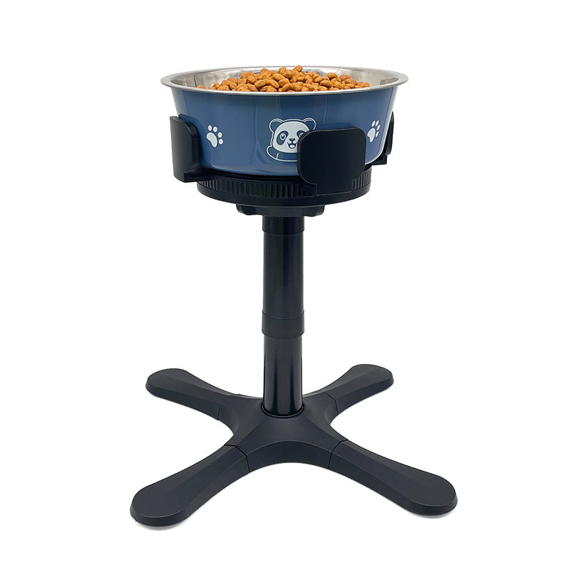 Pet Dog Bowl Bracket Lifting Adjustable Heightening Anti-tumble Pets Fashion