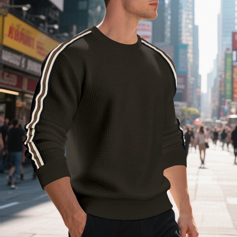 Casual Men's Loose Round Neck Sweater Thin LadyShow.Store