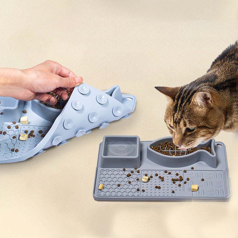 Multifunction Pet Slow Feeder Bowls Dog Licking Mat With Suction Cups For Anxiety Relief Dog Cat Water Drinking Eating Food Pets Fashion